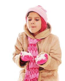 Eating Snow Stock Photos Eating Snow Stock Photos