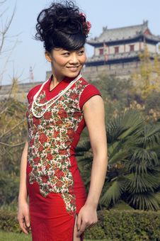 Chinese Girl Royalty Free Stock Photography
