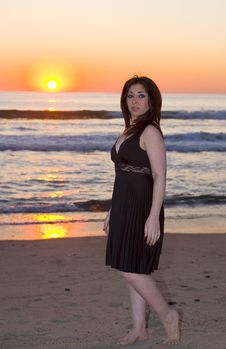 Model Fantasy Shot At Sunset Stock Photos
