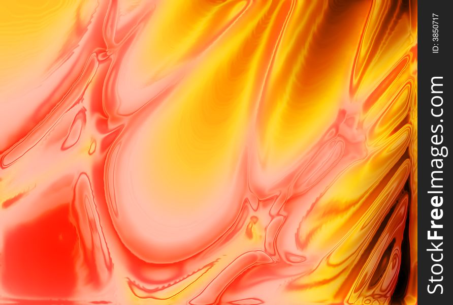 Abstract fire background generated in the  computer