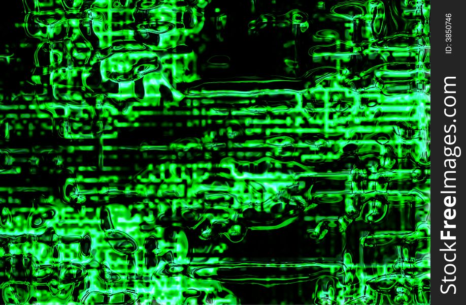 Abstract matrix background generated in the computer