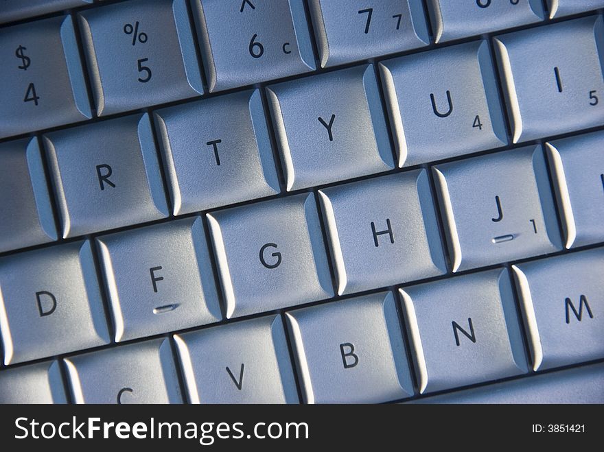 Close-up of laptop keyboard