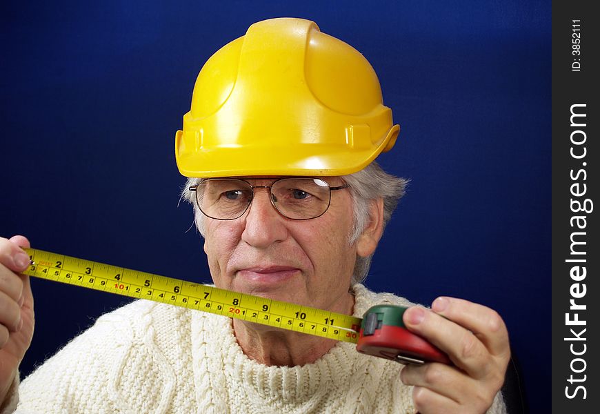 Workman measuring