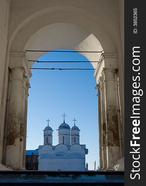 View at Syzdal cathedral, Russia. View at Syzdal cathedral, Russia