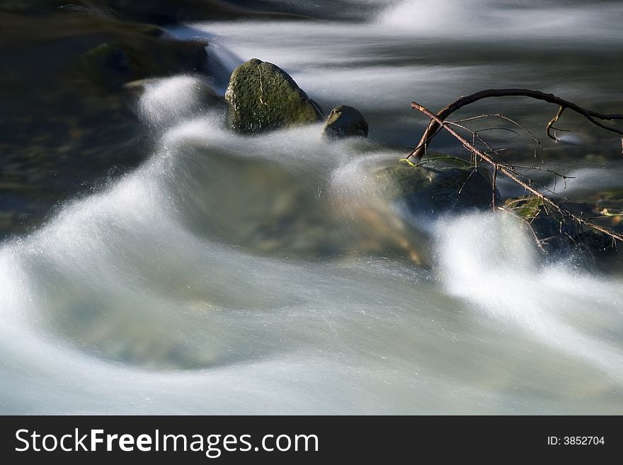 Wild water in Beskydy mountains, Czech republic