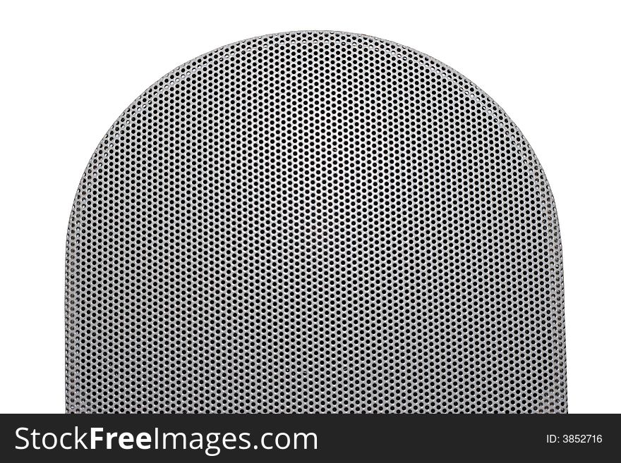 Dome shaped Speaker Grill isolated on white