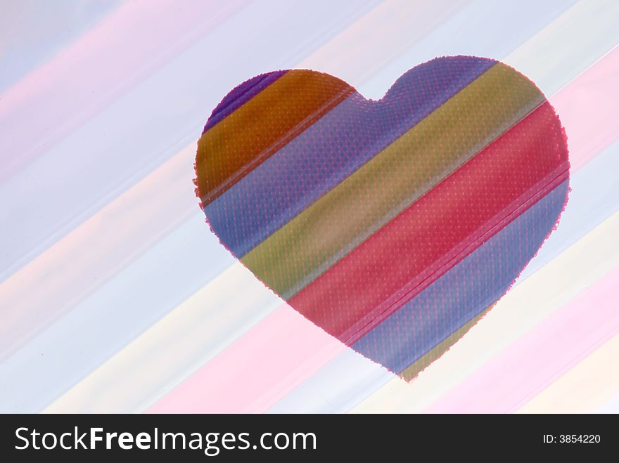 Abstract image of color heart