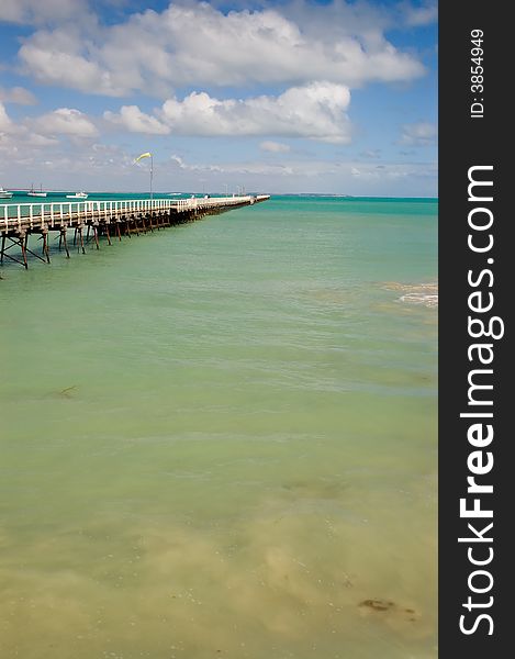 The jetty at Beachport. South Australia. The tide was in on that day. The jetty at Beachport. South Australia. The tide was in on that day.