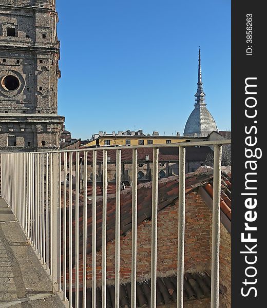 A view of Turin with the Mole Antonelliana