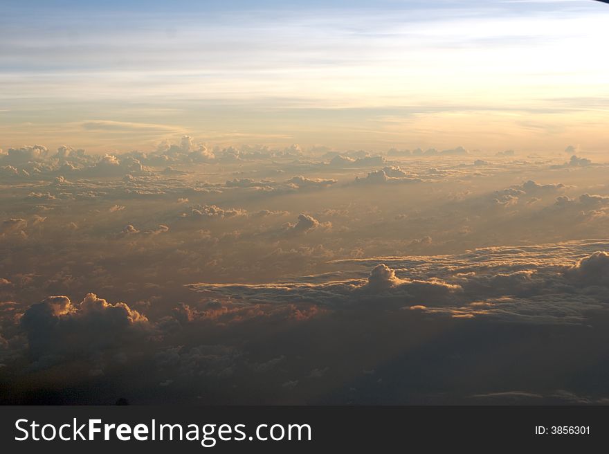 That photo was made from the plane. That photo was made from the plane