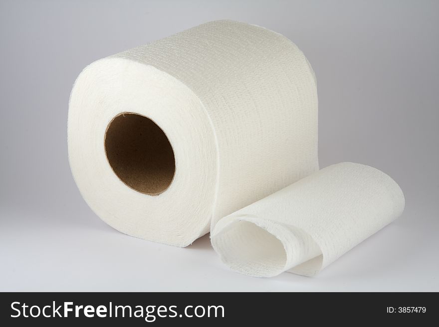 Toilet Paper isolated on a white background