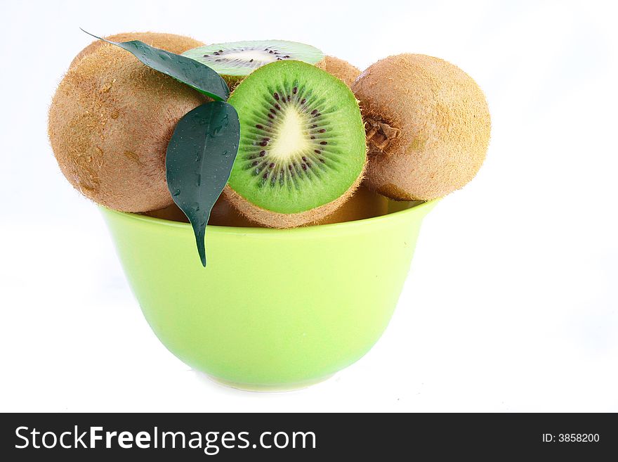 Kiwi isolated on white background