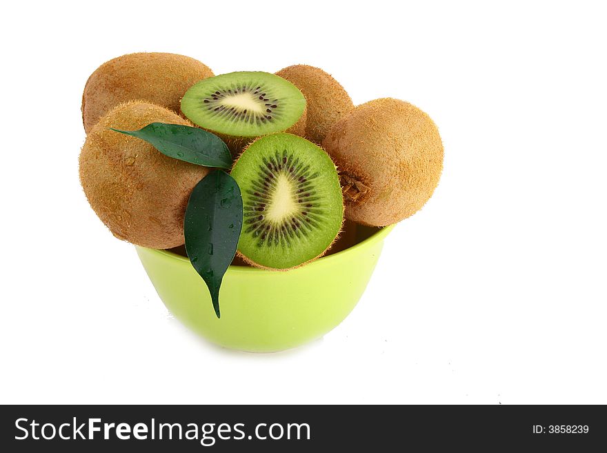 Kiwi isolated on white background