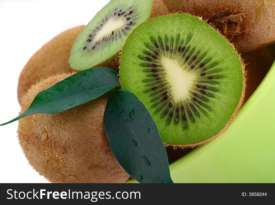 Kiwi isolated on white background