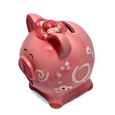 Piggy Bank Isolated On White Royalty Free Stock Photography