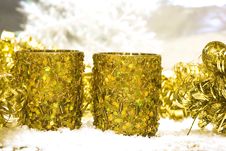 Festive New-year Candle Stock Photo Festive New-year Candle Stock Photo