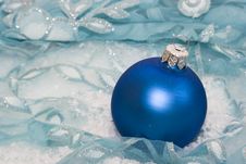 Blue Christmas Ball Royalty Free Stock Image Blue Christmas Ball Royalty Free Stock Image