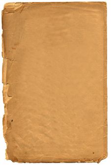 Old Yellowed Sheet Of Paper Stock Image