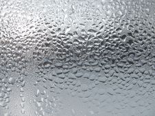 Water Drops On Glass Surface Royalty Free Stock Photography