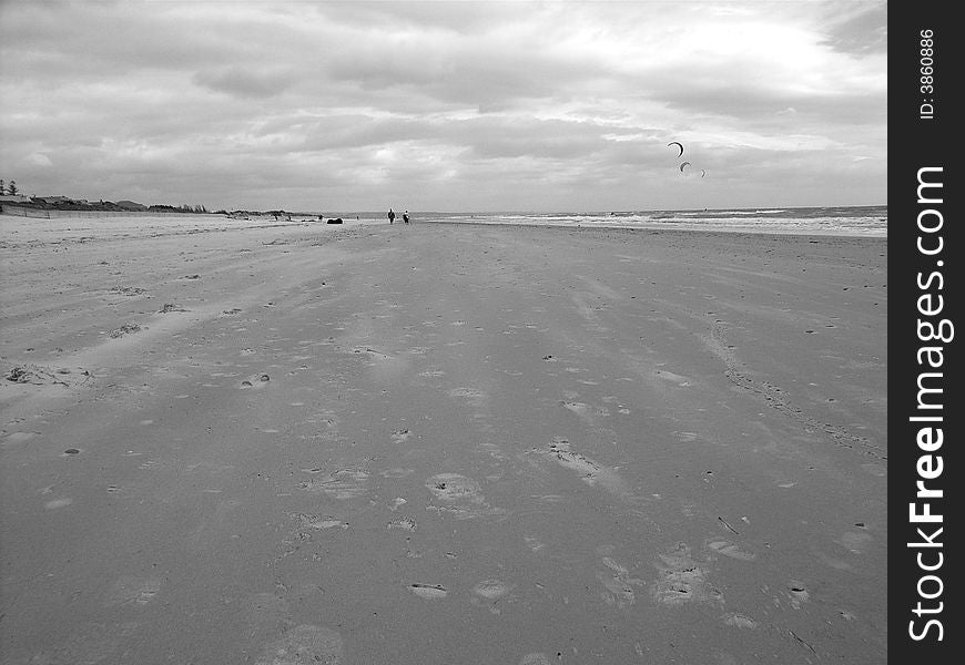 Kiteboarding, Henley Beach, Adelaide, Australia. Kiteboarding, Henley Beach, Adelaide, Australia.