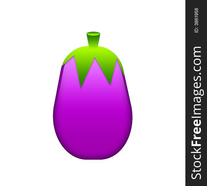 An Illustration of a Aubergine. An Illustration of a Aubergine