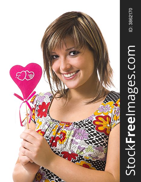 The Cheerful Girl And Heart