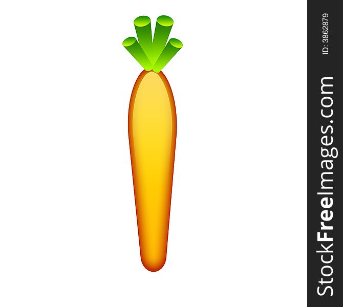 An Illustration of a Carrot. An Illustration of a Carrot