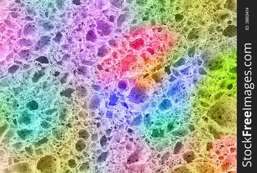 Colorful sponge texture in extreme closeup. Colorful sponge texture in extreme closeup