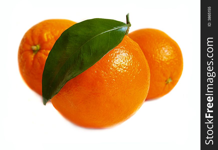 Orange isolated on a white background prepared. Orange isolated on a white background prepared