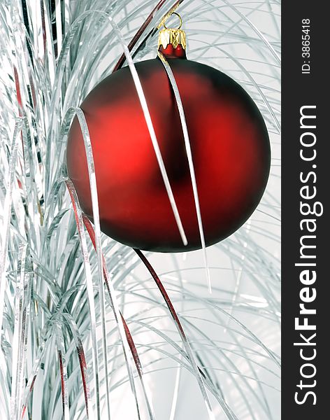 Glass balls for embellishment of the fir tree on cristmas