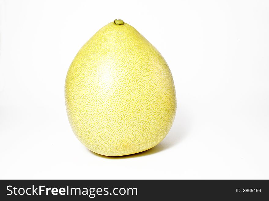 Sweet pomelo on the neutral background