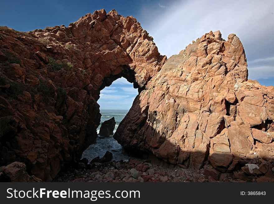 Gate to the ocean. Atlantic coast. Morocco.