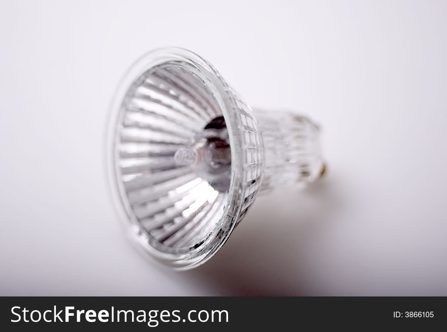 A glass small light bulb