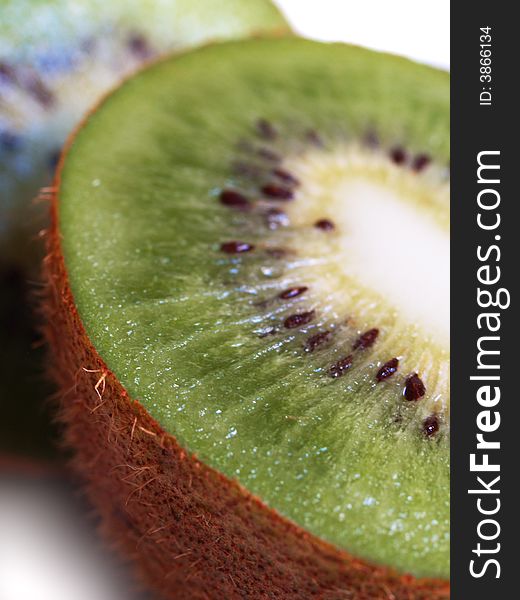 Macro close-up kiwi green sweet juicy fruit. Macro close-up kiwi green sweet juicy fruit