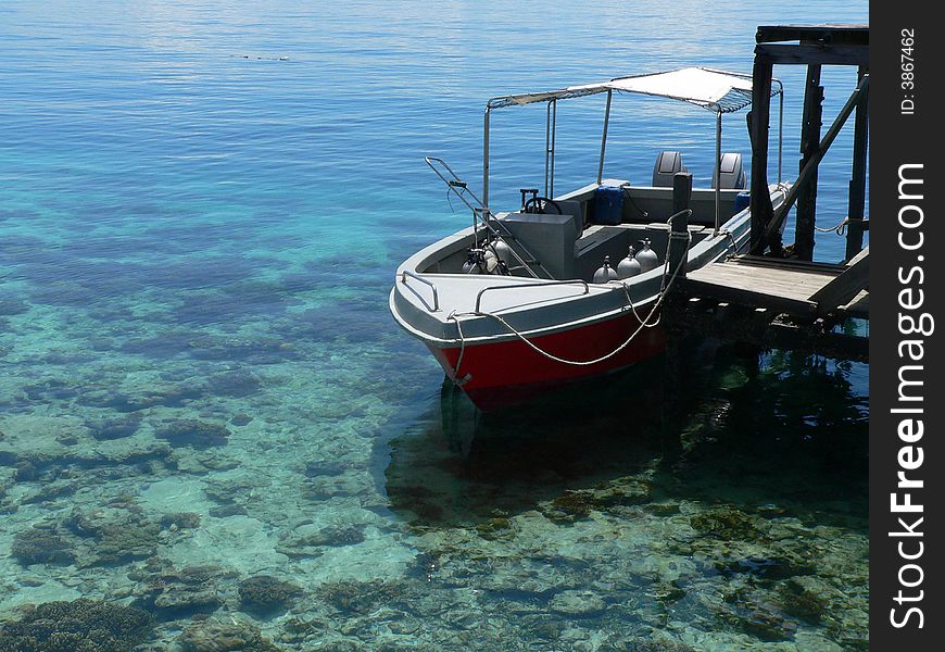 Boat, Mabul Island