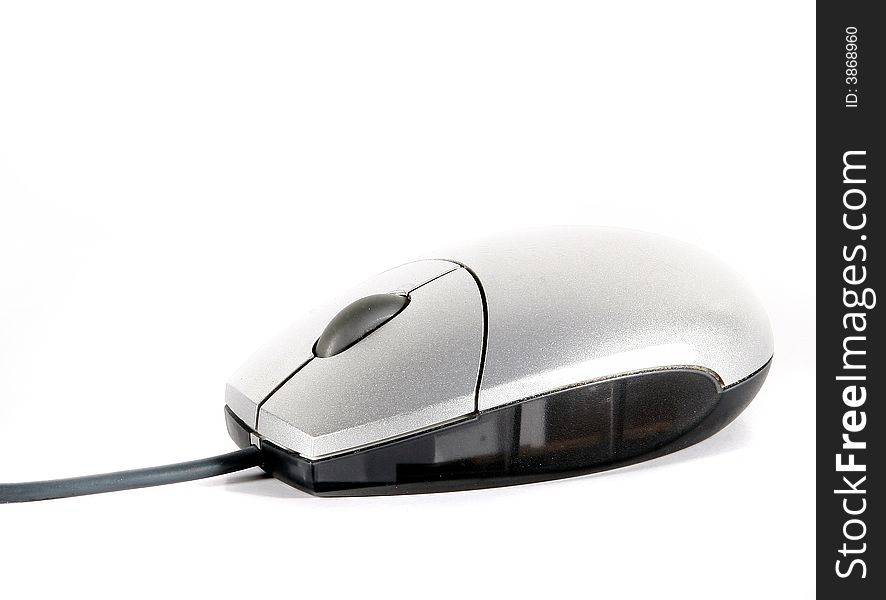 A computer mouse - isolated over white space (for your text).