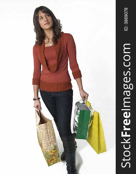 Woman With Shopping Bags