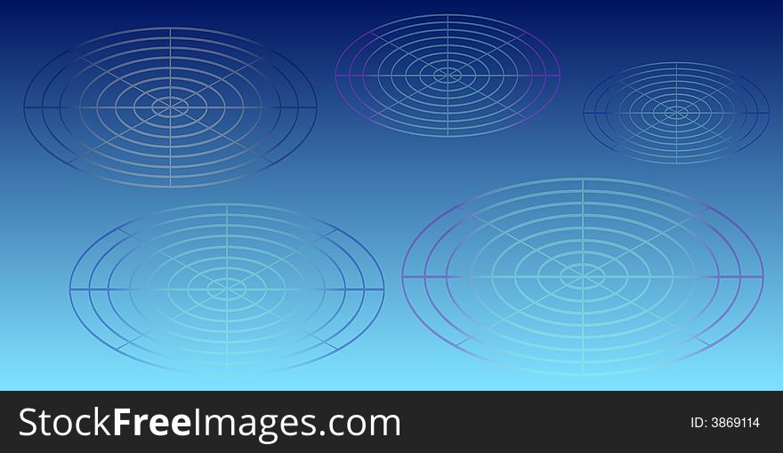 Frame with a blue gradient background and circles in different sizes. Also available as Illustrator-file. Frame with a blue gradient background and circles in different sizes. Also available as Illustrator-file