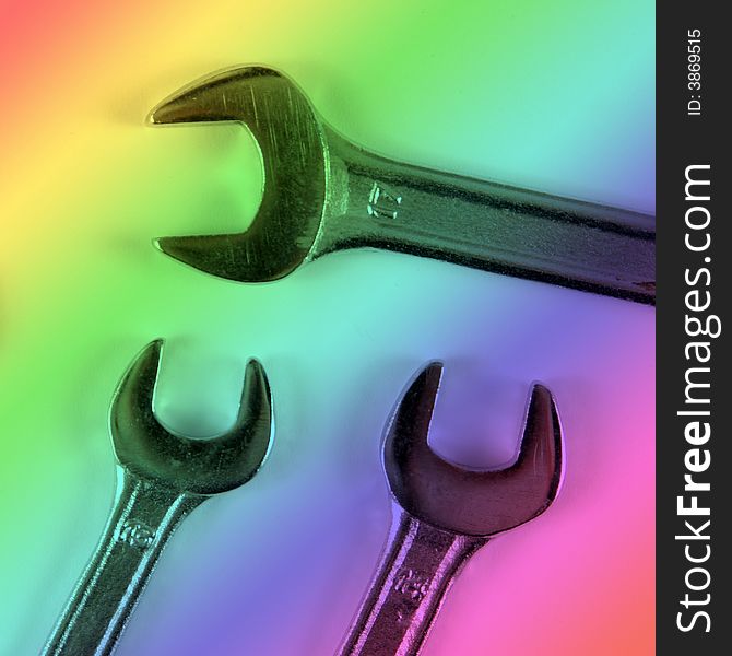 Spanners abstract overlaid with rainbow colors for backgrounds. Spanners abstract overlaid with rainbow colors for backgrounds