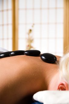 Hot Stone Massage Stock Photos Hot Stone Massage Stock Photos