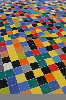 Perspective Of Colorful Mosaic Tiles Royalty Free Stock Image Perspective Of Colorful Mosaic Tiles Royalty Free Stock Image