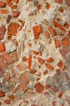 Wall Made Of Concrete And Brick Royalty Free Stock Image Wall Made Of Concrete And Brick Royalty Free Stock Image