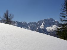 Snow Slope Winter Mountains Stock Image Snow Slope Winter Mountains Stock Image