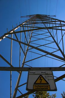High Voltage Stock Photo