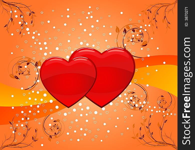 Romantic background design vector illustration. Romantic background design vector illustration