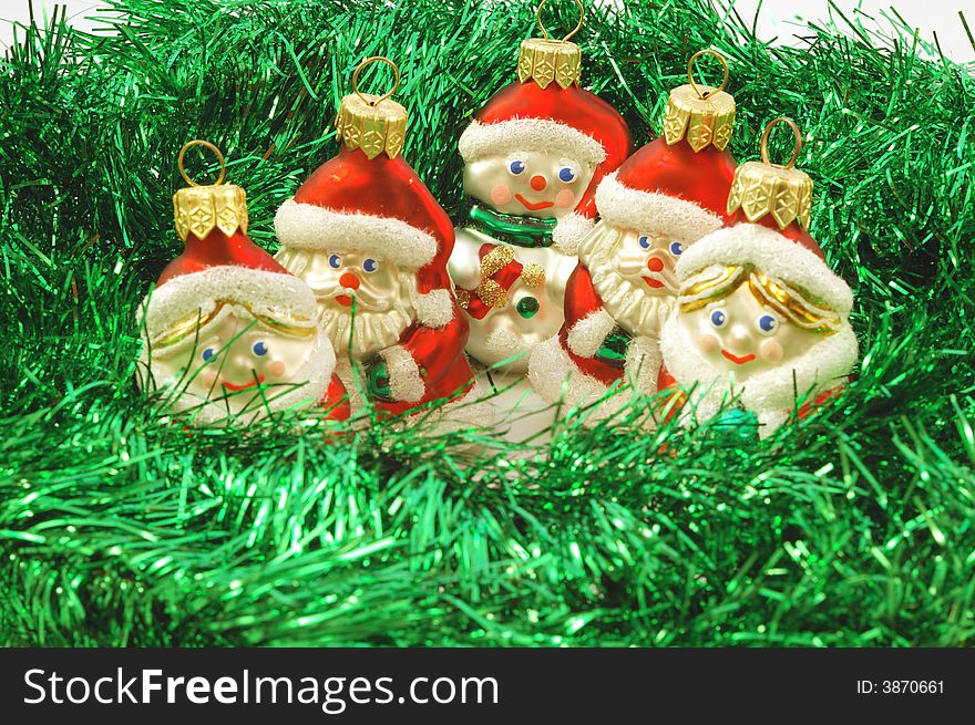 Christmas tree decorations, winter holiday. Christmas tree decorations, winter holiday