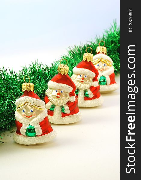 Christmas tree decorations, winter holiday. Christmas tree decorations, winter holiday