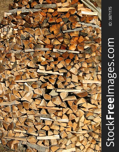 Fire wood prepared for the winter