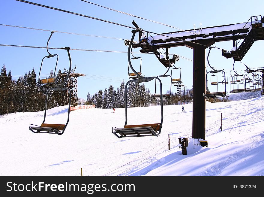 Chairlift Of Zao Mount, Japan