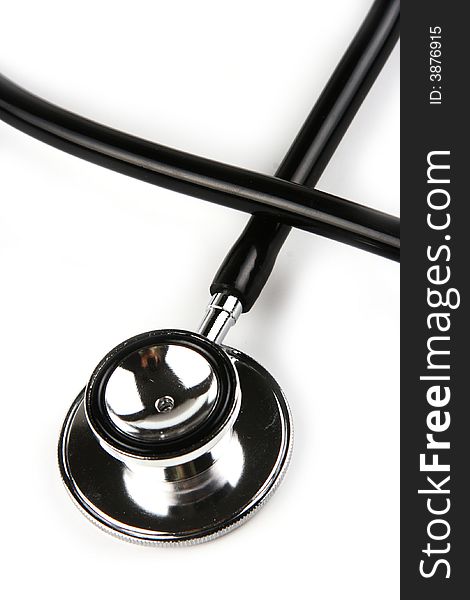 A stethoscope in plain white background.